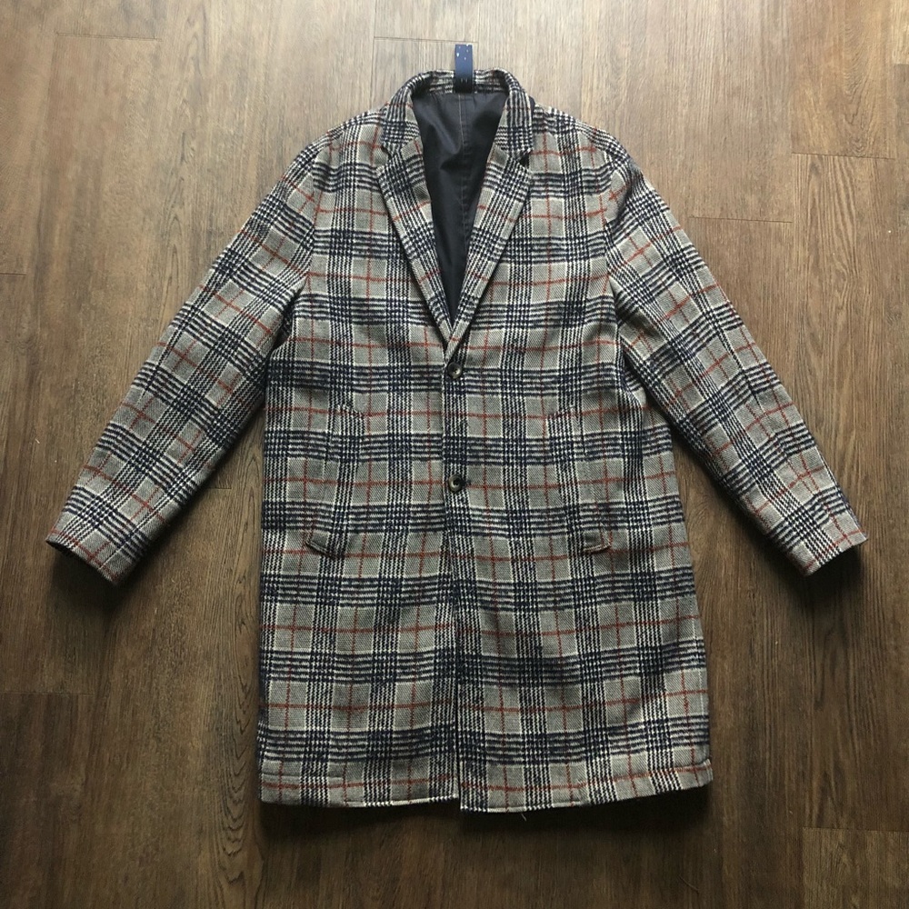 Blue Checked Coat